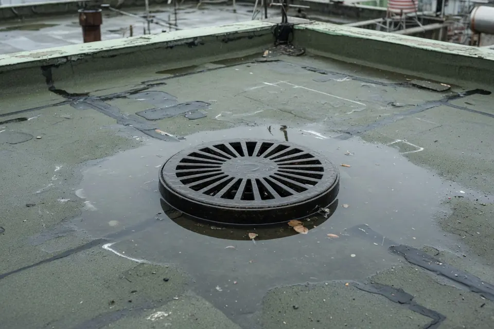 天台雨水口示意