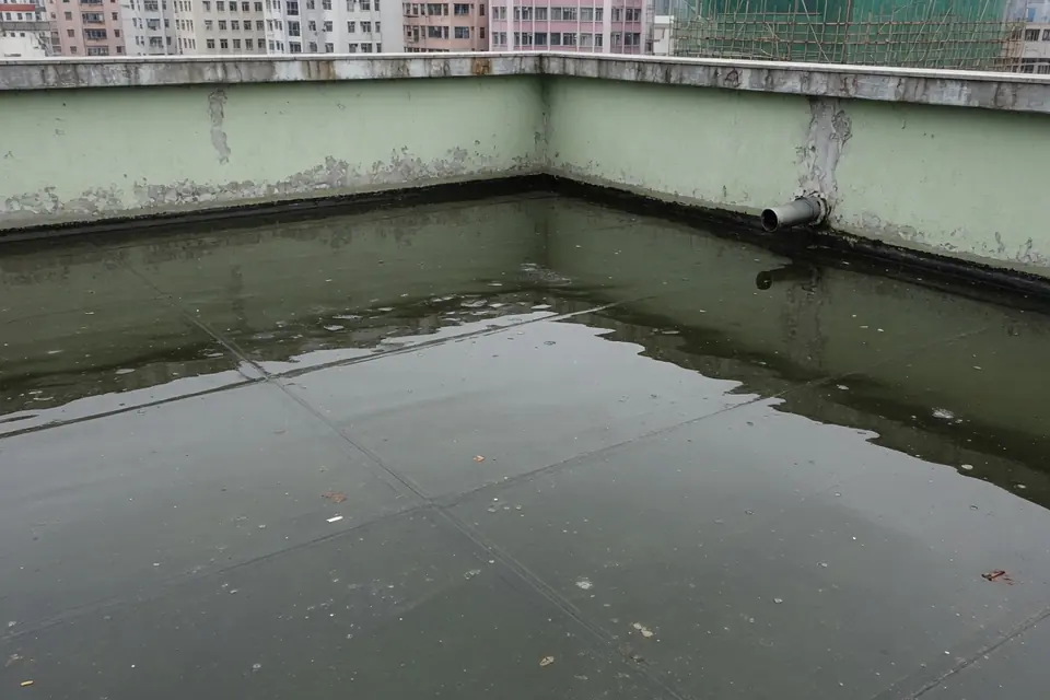 天台閉水測試示意