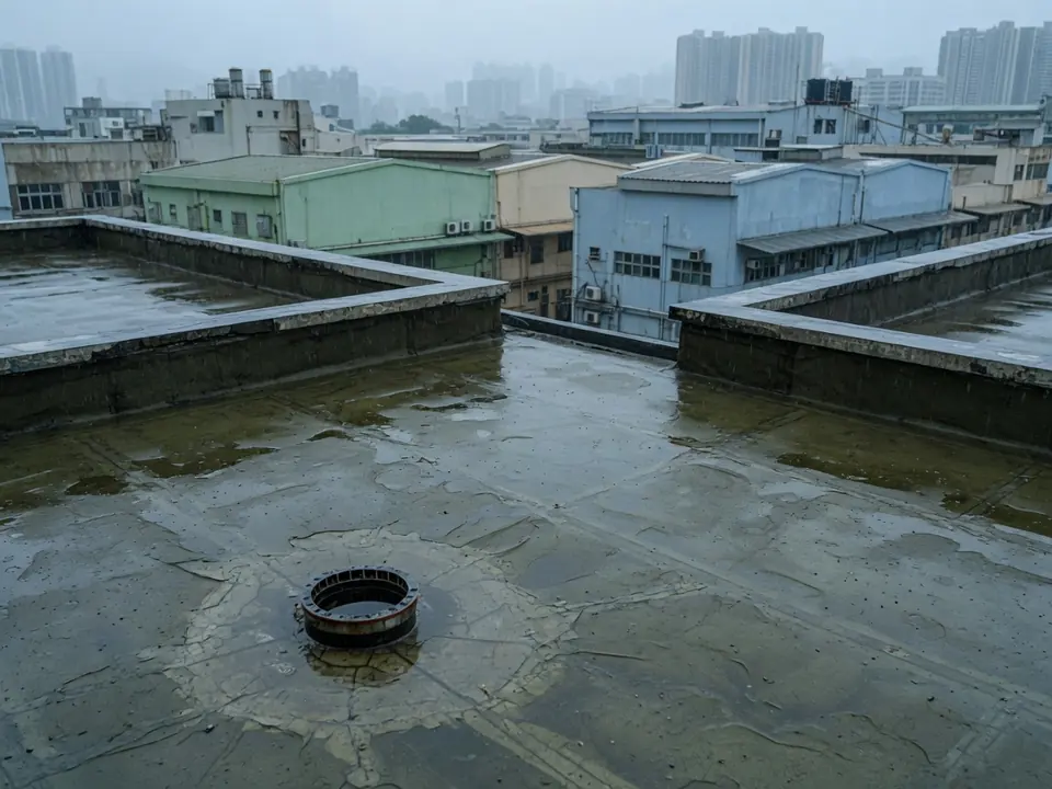 天台防水層收口示意